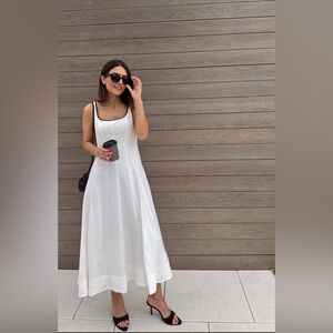 🔥🔥Zara linen blend trim dress